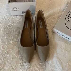 Steve Madden Cormac Taupe Suede Block Heels 10
